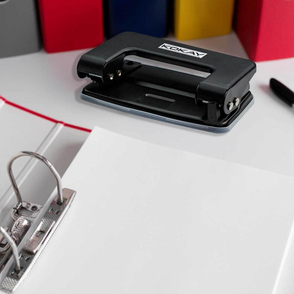 Furador Perfurador Papel E.V.A Scrapbook 2 Furos 12 Folhas