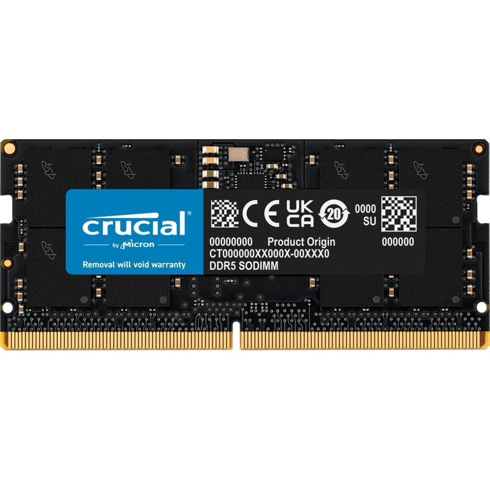 Memória Crucial RAM 16GB DDR5 4800MHz CL40 para laptop