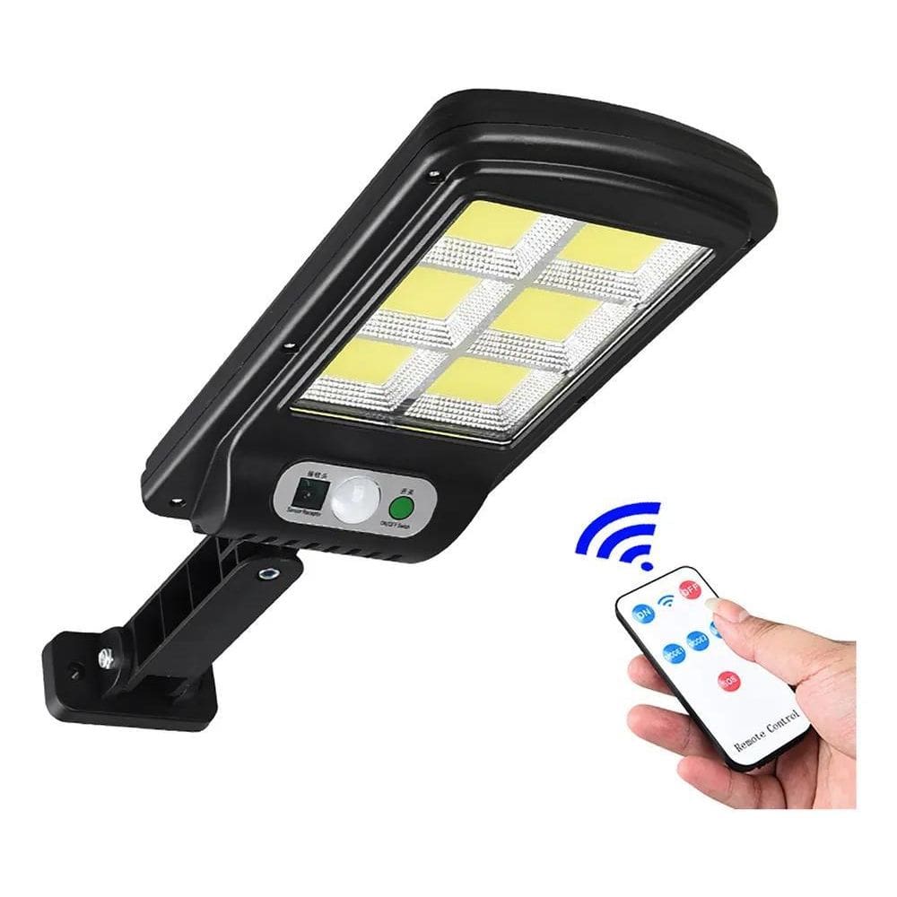 10X Luminaria Solar Poste Sensor Movimento Controle Remoto