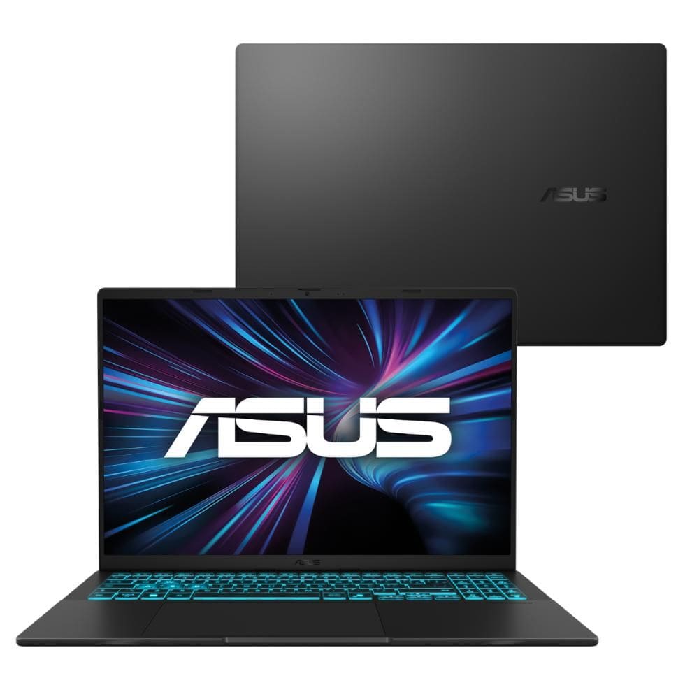Notebook ASUS V16 V3607VU NVIDIA RTX 4050 Intel Core 5 210H 8Gb Ram 512Gb SSD Linux KeepOs Tela 16” LED Nível IPS 144Hz Preto - RP296