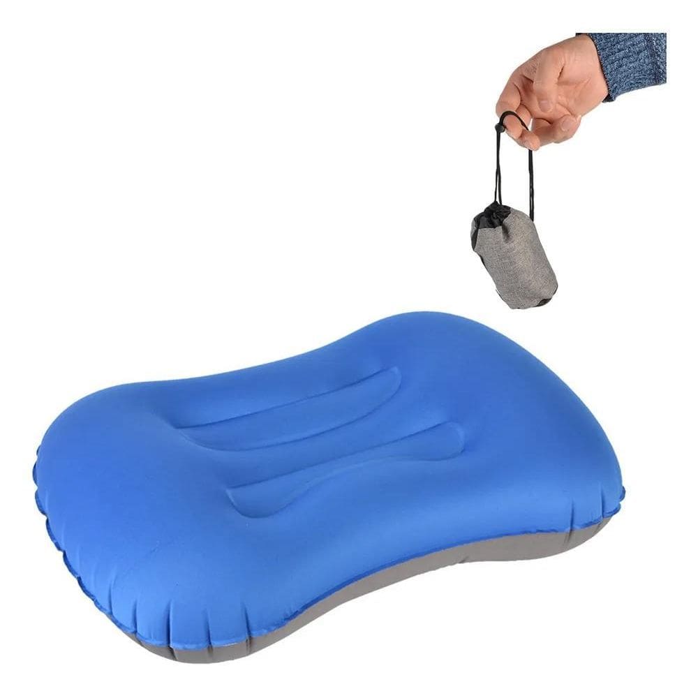 10X Travesseiro Inflável Para Camping Viagem Ultra Leve Com