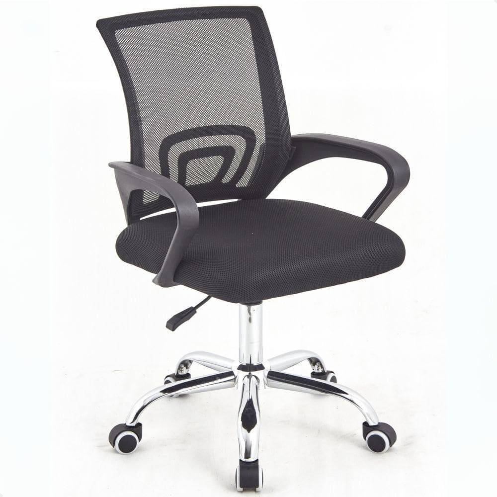 Cadeira Diretor Escritório Giratória Cor Preta Barata Mesh
