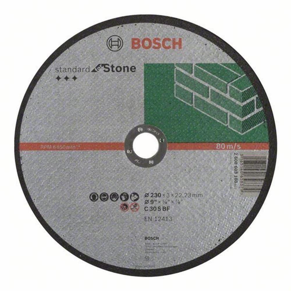 Disco Corte Para Pedra 230mm Grão 30 - 2608.603.180-000 - Bosch Disco Corte P-pedra 230mm Gr.30 Bosch