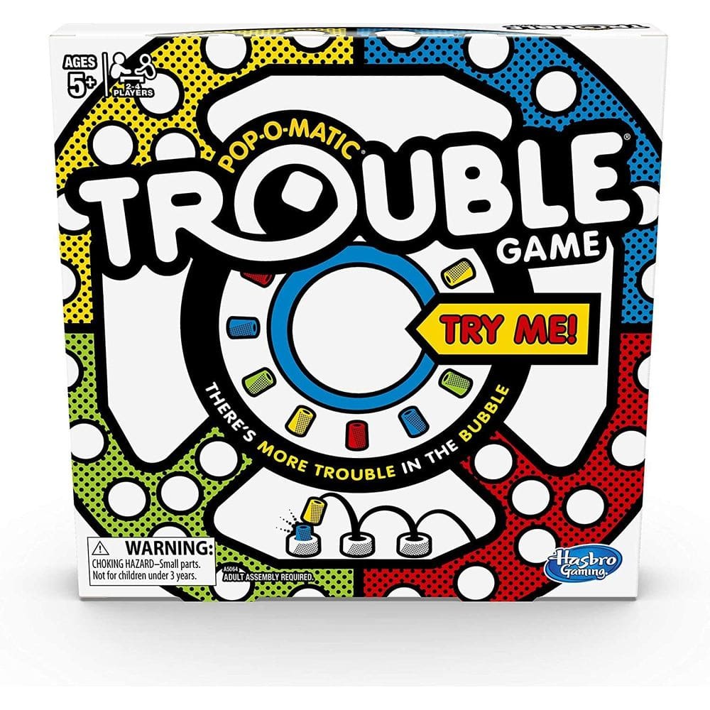 Jogo de Tabuleiro Hasbro Trouble Classic Pop-O-Matic Race 5+ Years