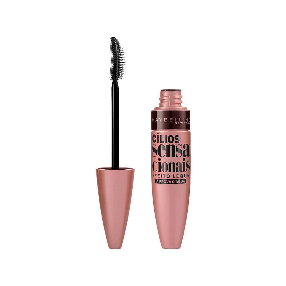 Máscara para Cílios Maybelline Sensacionais Efeito Leque À Prova D`água Preto