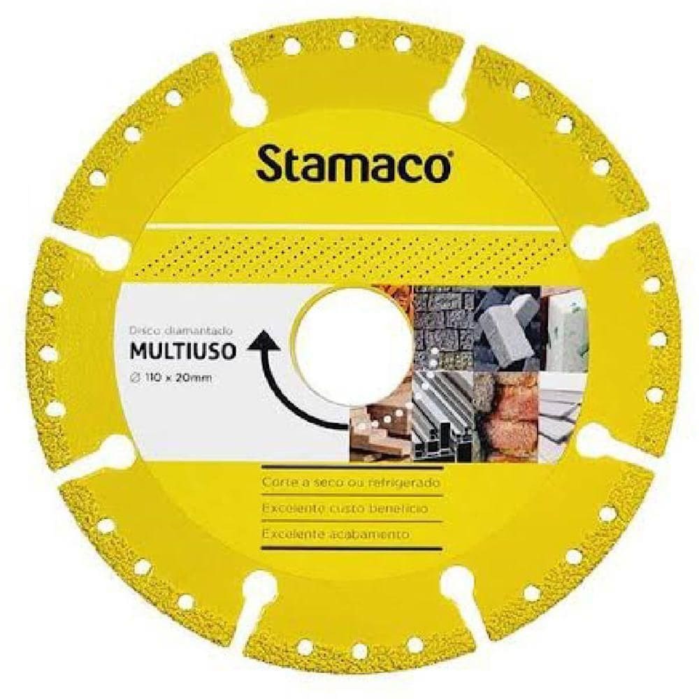 Disco Diamantado Multiuso 110 X 20mm - 10913 - Stamaco