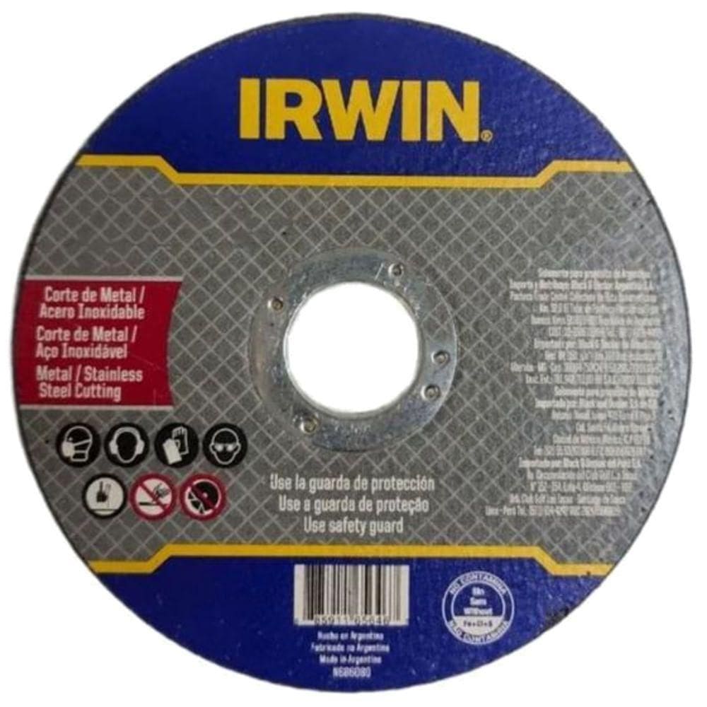 Disco De Corte Fino Metal Inox 7`x1,6mmx7-8 - Iw401701 - Irwin