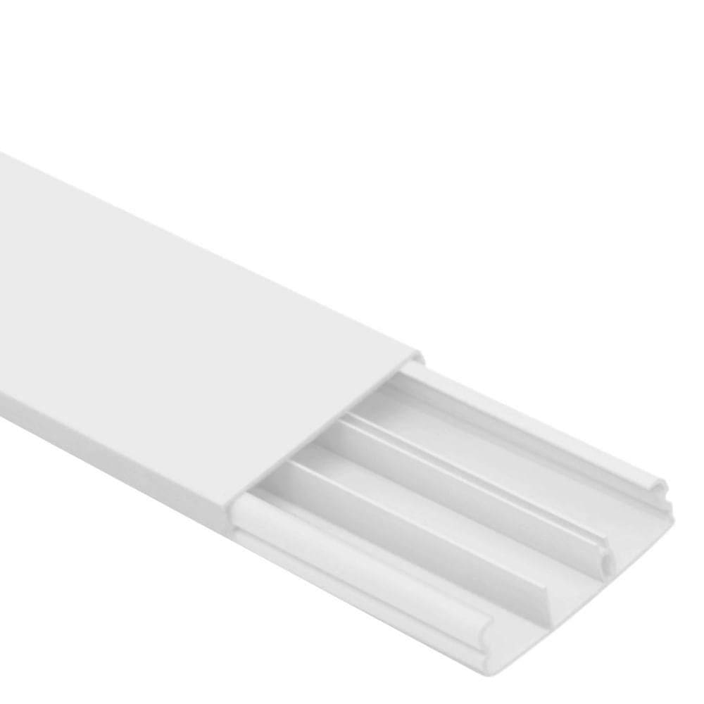 Canaleta Com Tampa E Divisão 40x10x2.000mm Sistema Externo - 5111 - Fame Canaleta C-tampa 40mm Fame 51151110