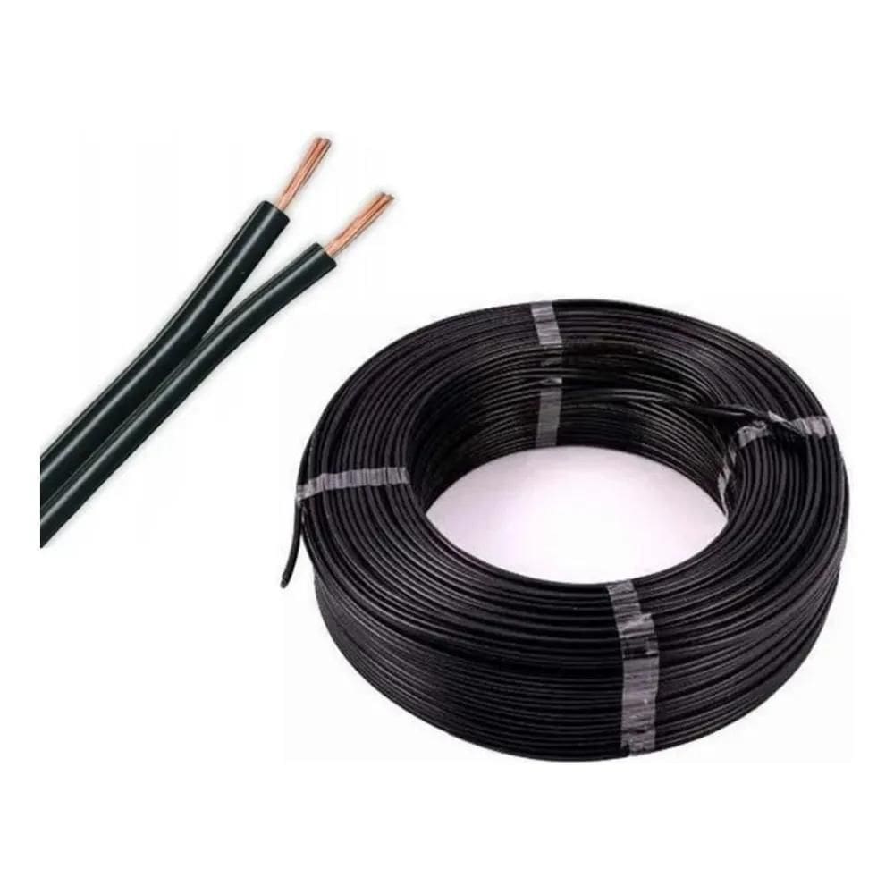 10X Rolo De Fio Cabo Cordão 2X2,5 Marrom 50 Metros