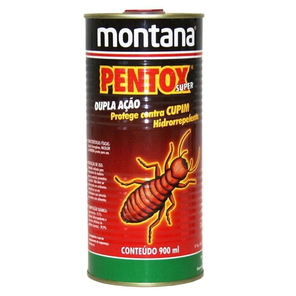 Pentox Super Para Cupim Incolor 900ml - 33b150010 - Montana Pentox Super Para Cupim Incolor 0,9lt Montana