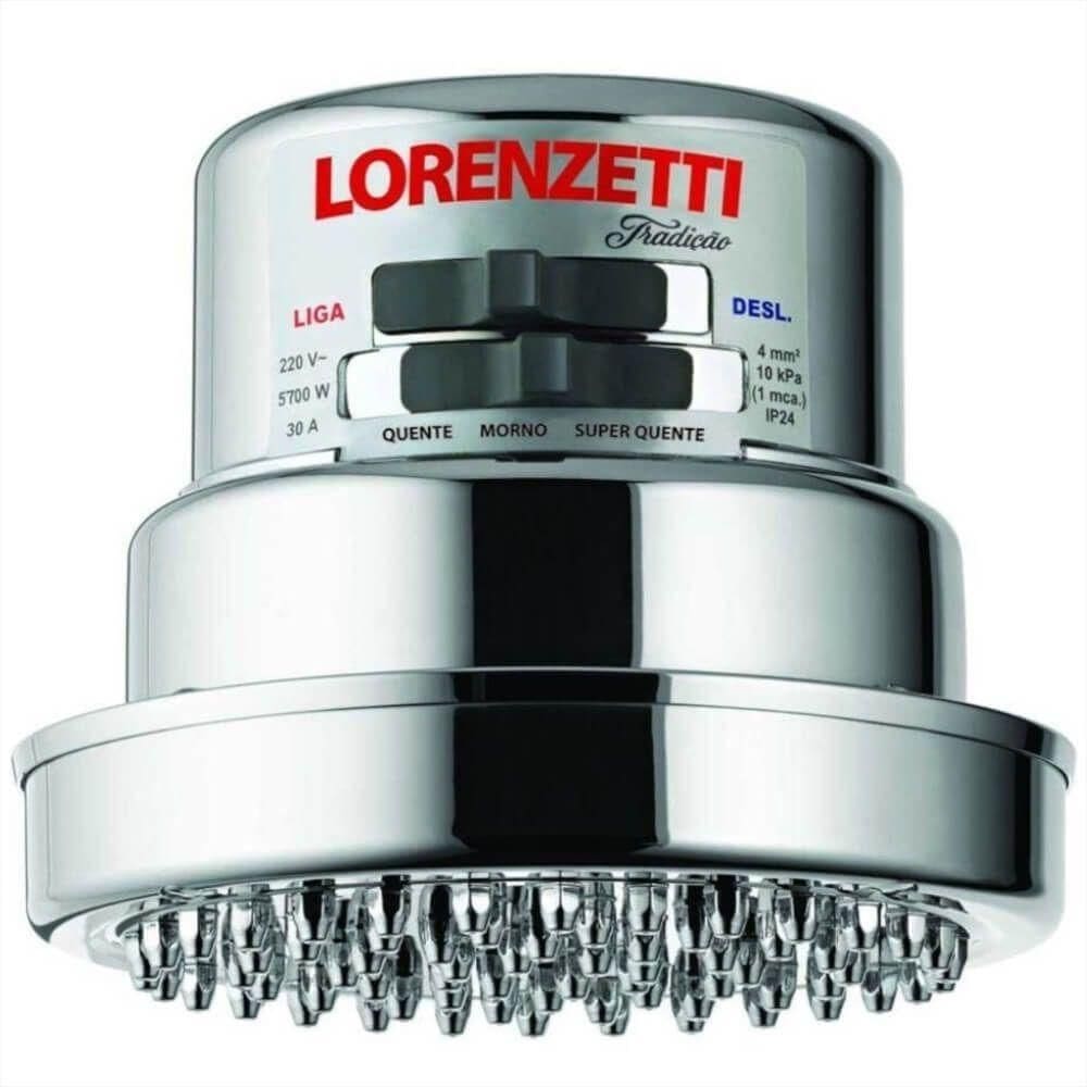 Chuveiro Tradição 5700 Watts 220 Volts - 7514190 - Lorenzetti Chuveiro Tradicao 5700w 220v