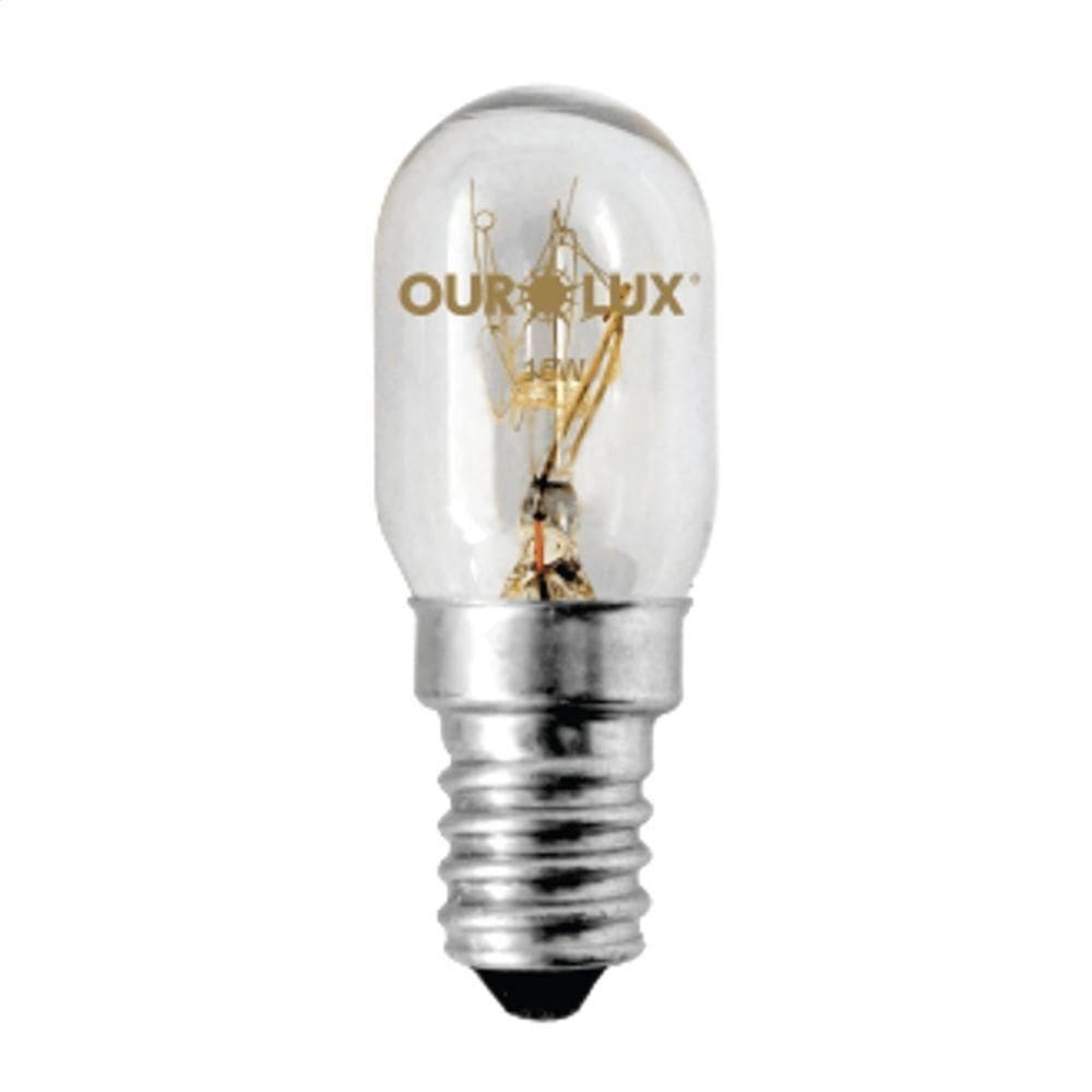 Lâmpada Incandescente Para Micro-ondas E Geladeira 15 Watts 220 Volts E14 - 02039 - Ourolux