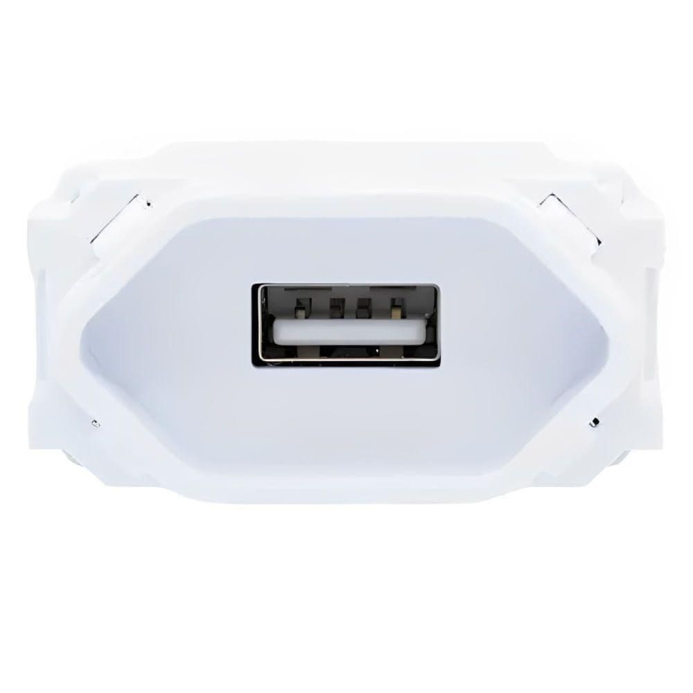 Módulo Tomada Usb 2a Branco - Rvb-1200-3 - Ravenna