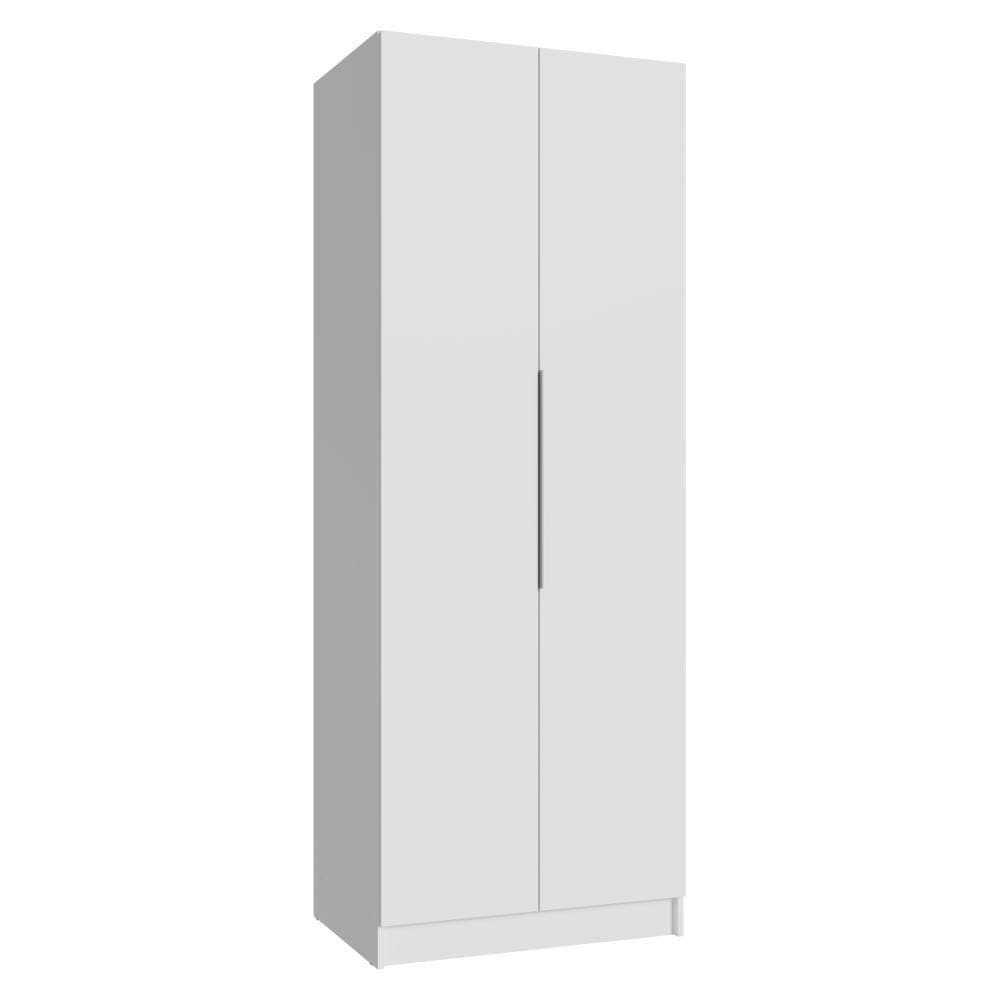 Guarda-roupa Modulado 2 Portas 4 Prateleiras 1 Cabideiro Branco Neo Madesa