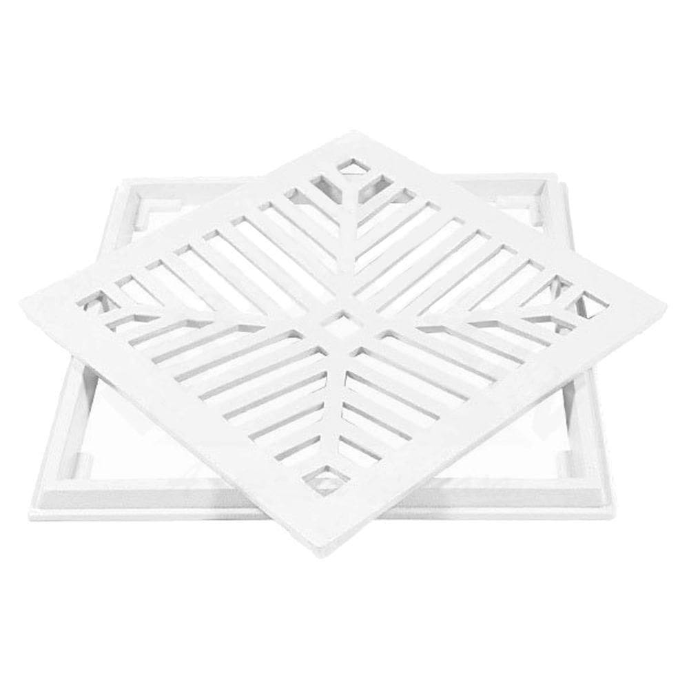Conjunto Grelha De Aluminio 20x20 Branca - Cj20x20br - Lgmais Cj Grelha De Aluminio 20x20 Branca Lgmais