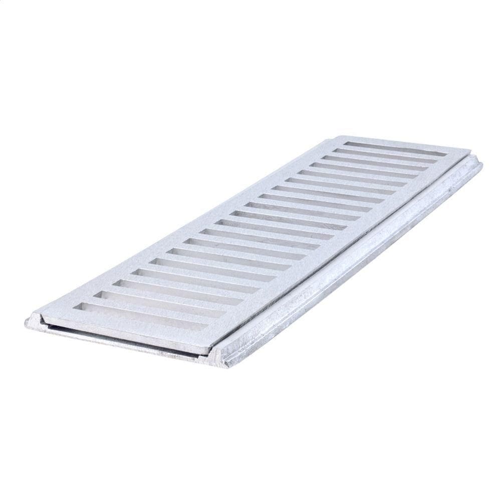 Conjunto Grelha 20x100 Branca - Cj20x100br - Lgmais Cj Grelha De Aluminio 20x100 Branca Lgma