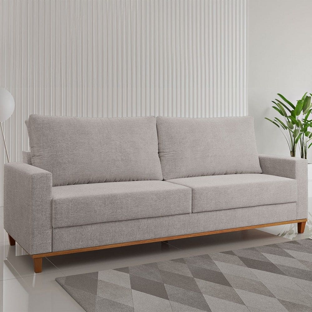 Sofá Living 4 Lugares Zack Linhão Giz - Vian