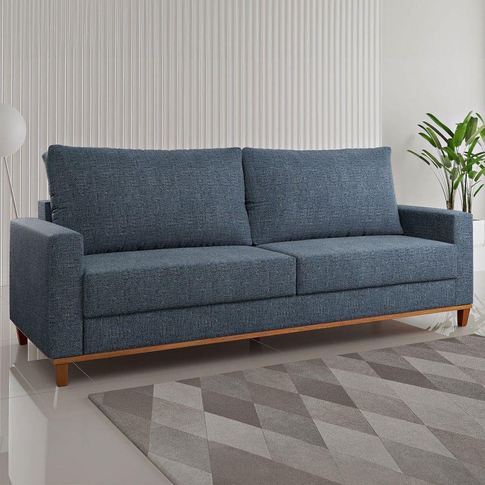 Sofá Living 4 Lugares Zack Linhão Safira - Vian