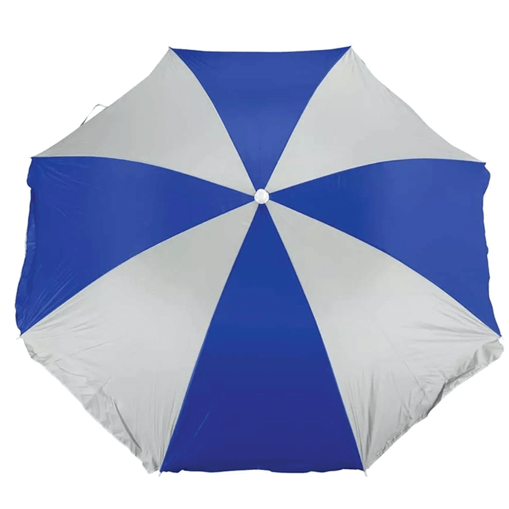 Guarda-Sol 1.80m Azul com Branco - 003717 - MOR