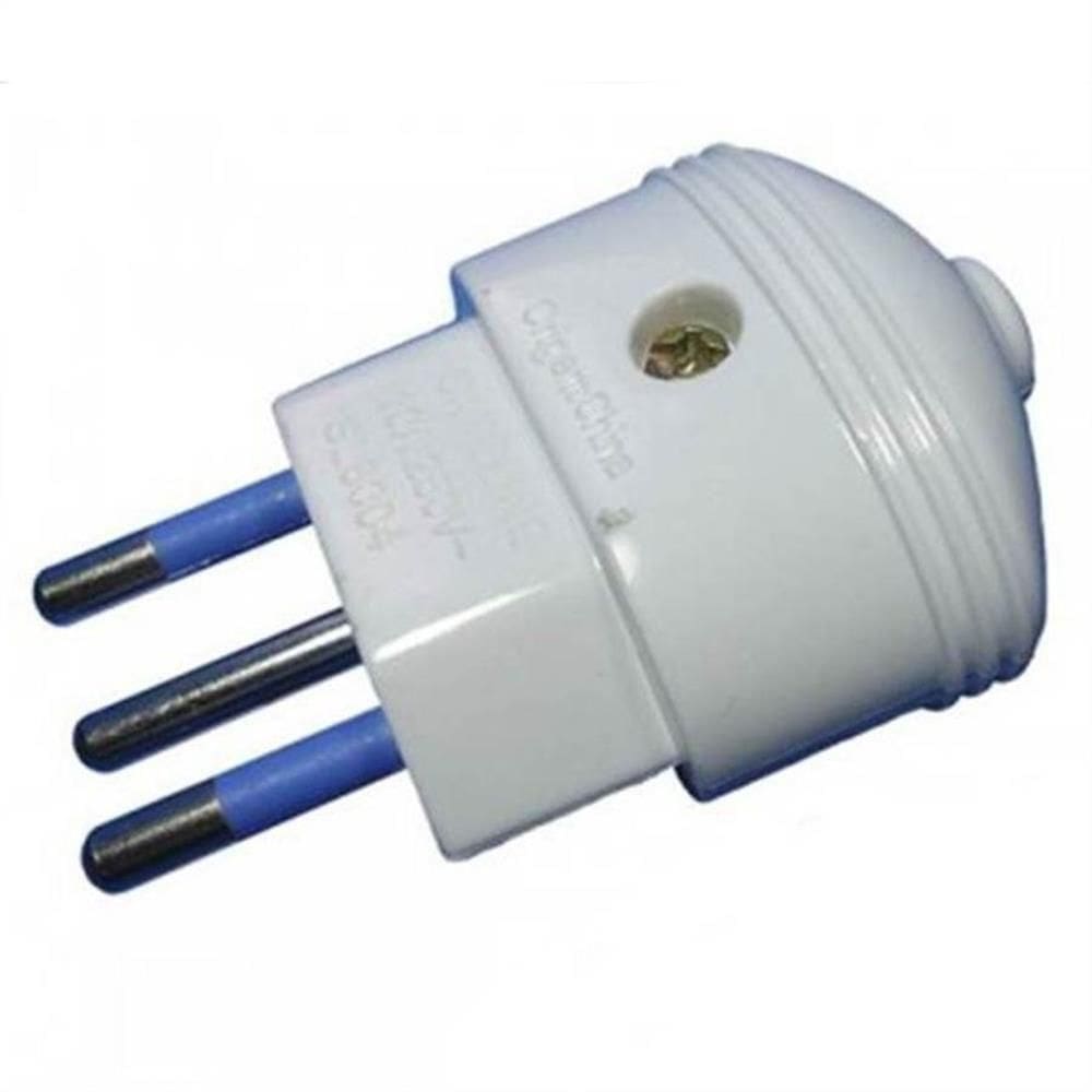 Plugue Desmontável 2p+t 10a - 7024 - Key West Plugue Desmontavel 2pinos-1terra Key We 7024.