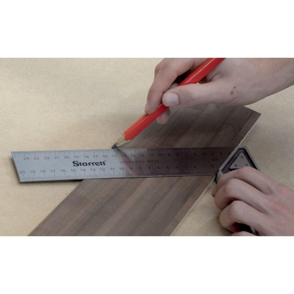 Esquadro Para Carpinteiro Com Cabo De Alumínio 300mm - K53m-300-s - Starrett Esquadro Carpinteiro Cabo Aluminio 300mm
