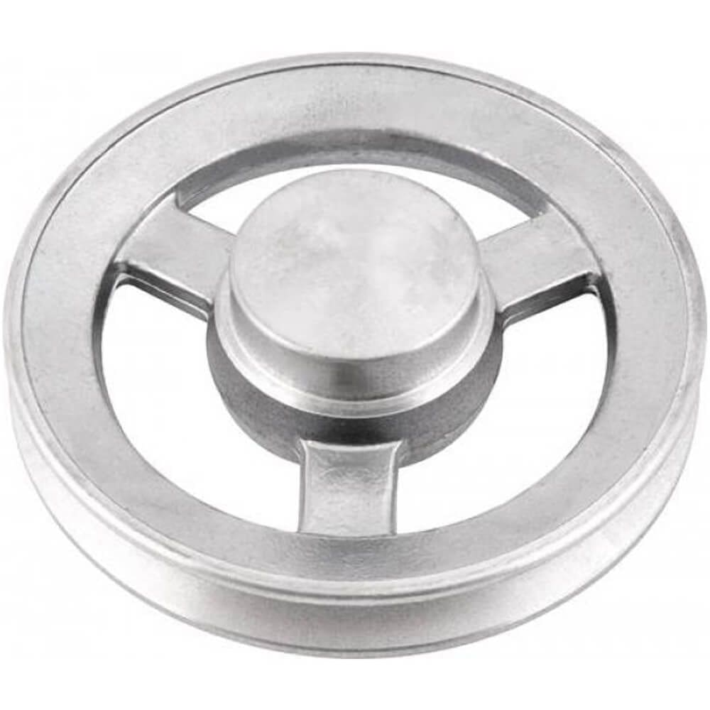 Polia de Alumínio 1 Canal de Perfil A com 130mm Sem Furo - 6684110130 - VONDER