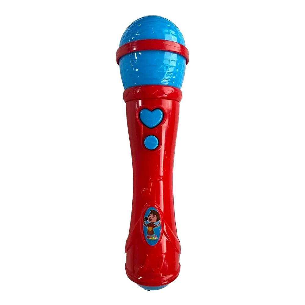 Microfone Infantil Karaokê Som Voz Diversão Brinquedo Vermelho