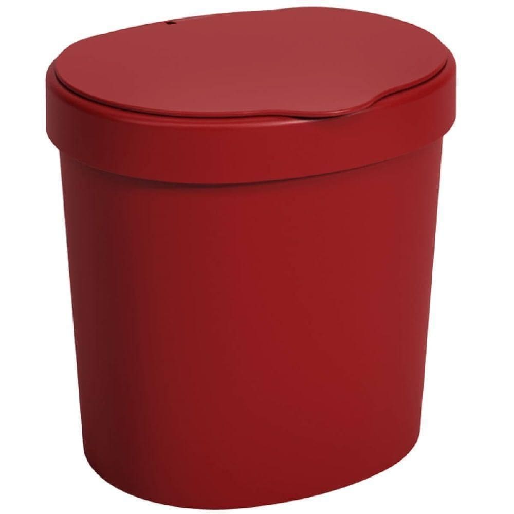 Lixeira Basic Para Pia Com 2,5 Litros Vermelha - 10906-0465 - Coza