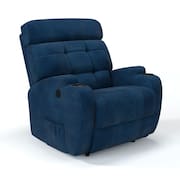 Poltrona Do Papai Reclinável Elétrica Com Massagem Em Tecido Bouclé