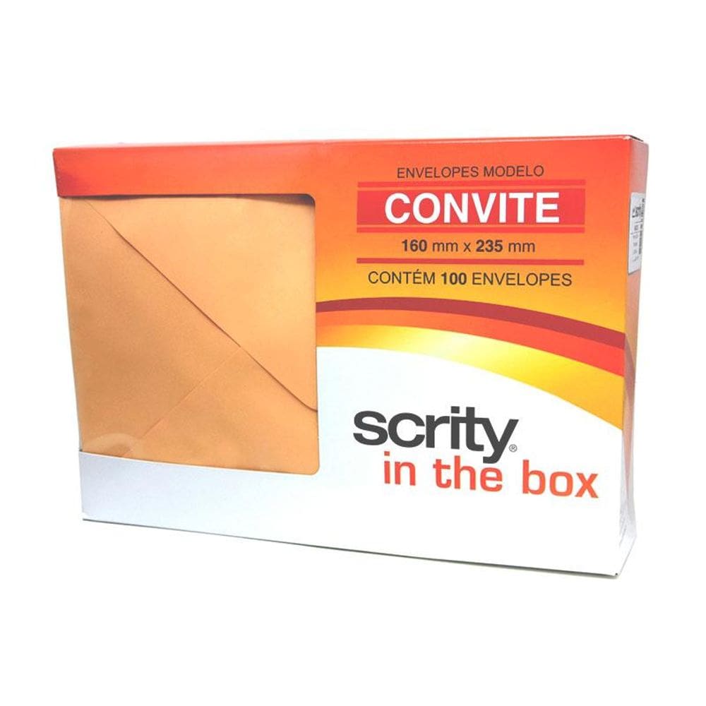 Envelope Color Plus Madri 160x235mm caixa com 100 unidades Scrity