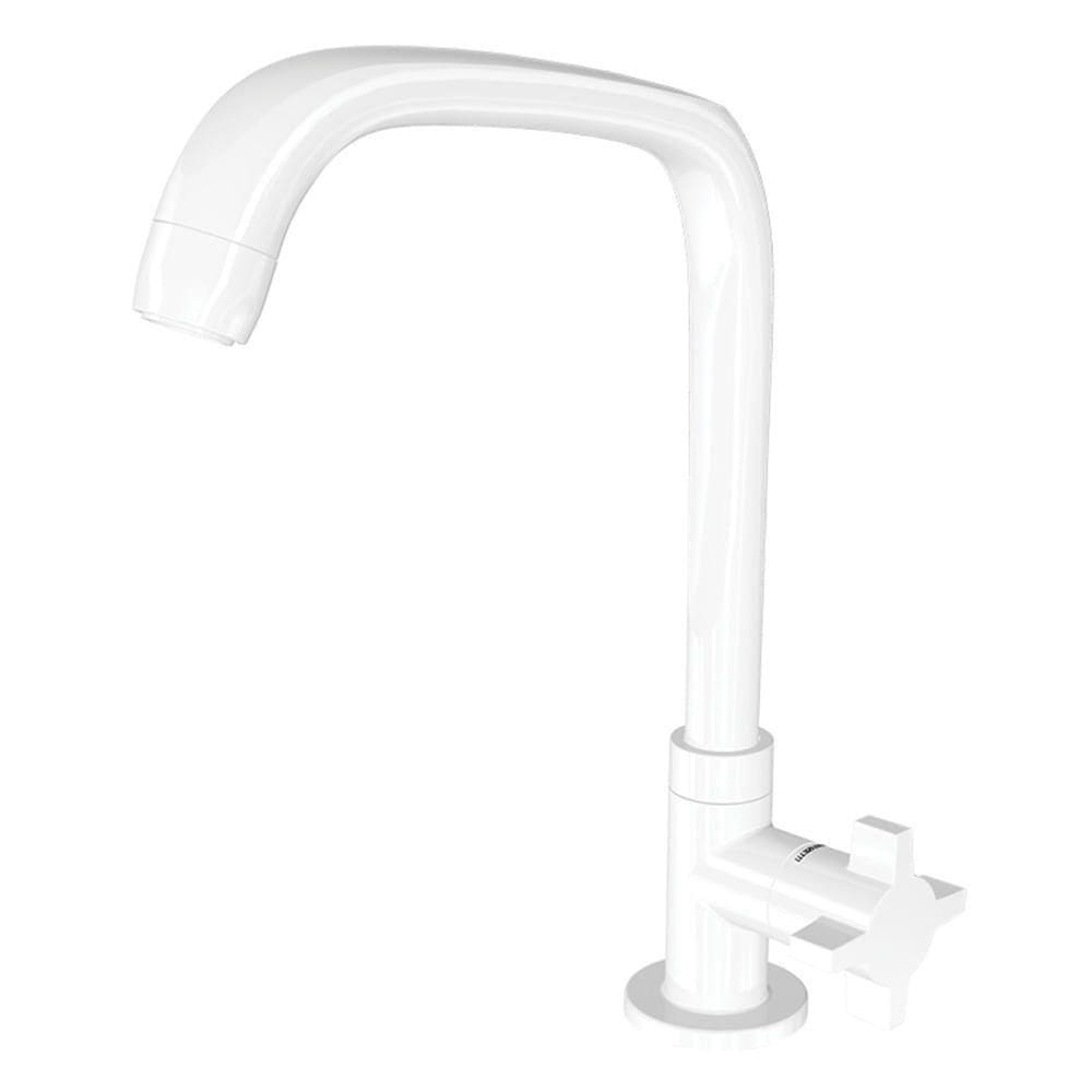 Torneira Para Cozinha De Mesa Fitt Cross 1167 F64 Branca - 7111092 - Lorenzetti