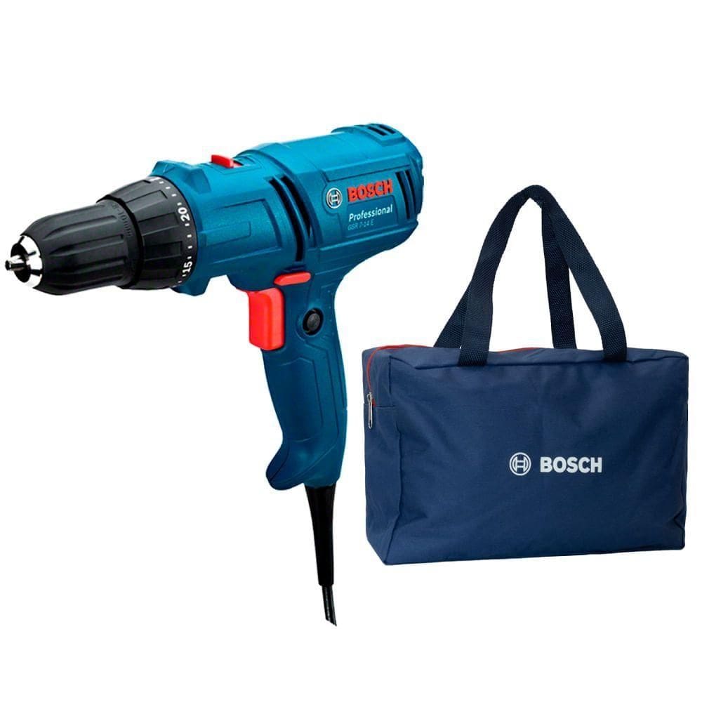 Parafusadeira-furadeira Gsr 7-14e 400 Watts 220 Volts + Bolsa - 06014470e2000 - Bosch