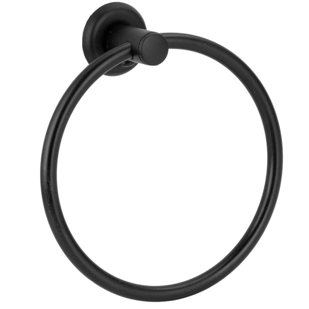 Porta Toalha Argola Preto 7106 - 774186 - Stoc