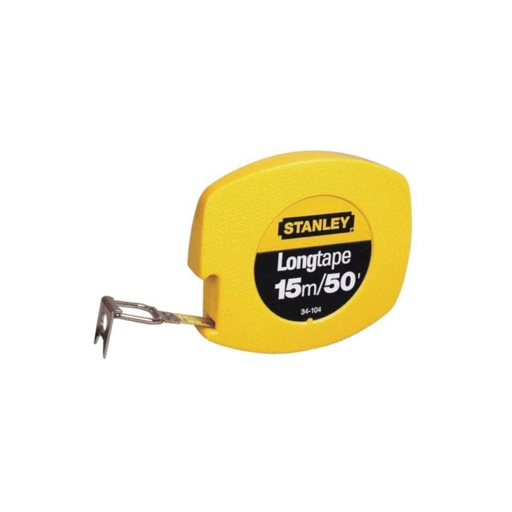 Trena Longa Fita De Aço 15m - 34-104s - Stanley Trena Longa Fita Aco 15m Stanley 34-104 S