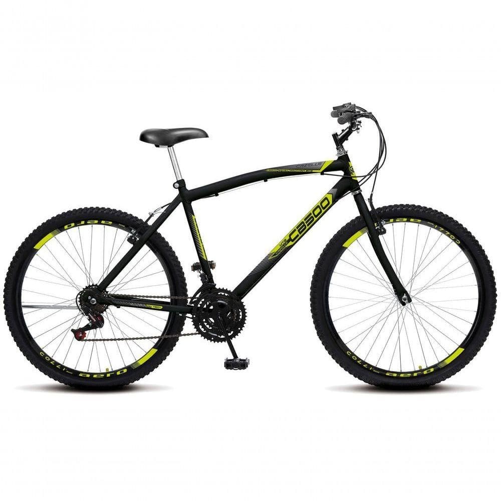 Bicicleta Cazelle Cb 500, Aro 26 Comum Natural, 36 Raias, 18 Marchas, Freios V-brake E Suporte De Guidão Down Hill Colli
