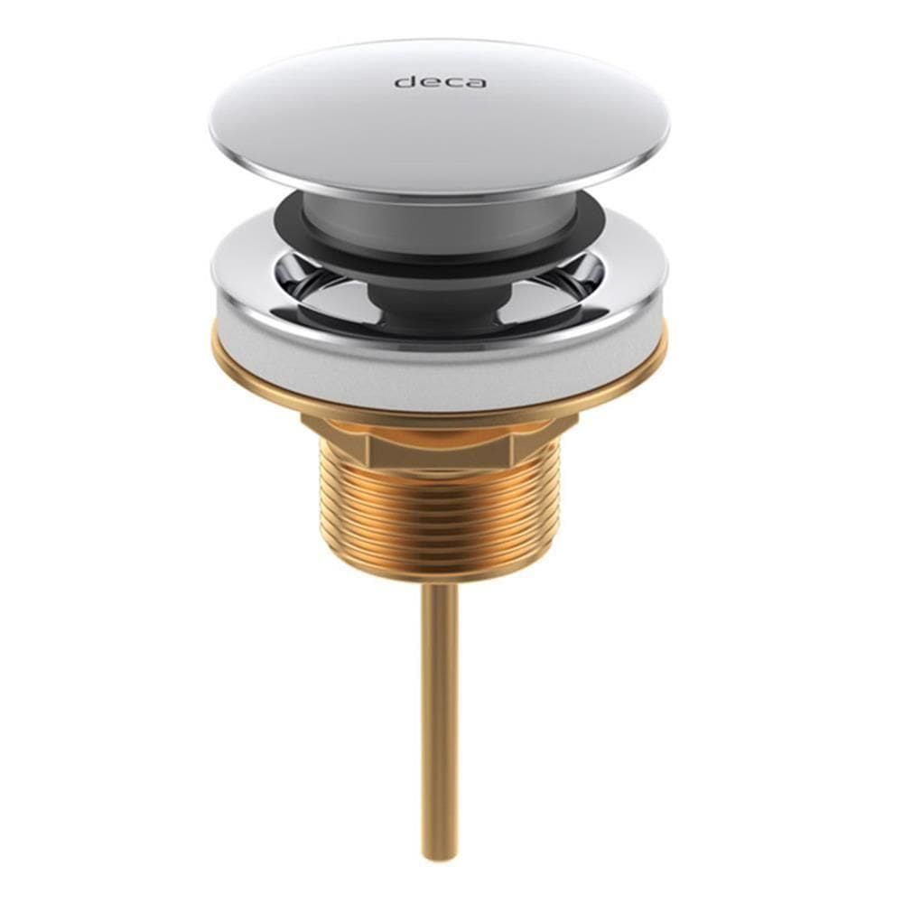 Válvula Escoamento Click Lavatório-bidê-cuba Cromado - 1601.c.cli - Deca Valvula Escoamento Click Lav-bid-cuba Cr