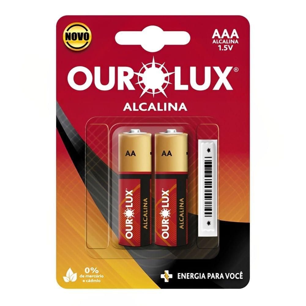 Pilha Aaa Palito 2 Unidades - 27325 - Ourolux Pilha Aaa Palito 2 Unidades - 27325 - Ourolux