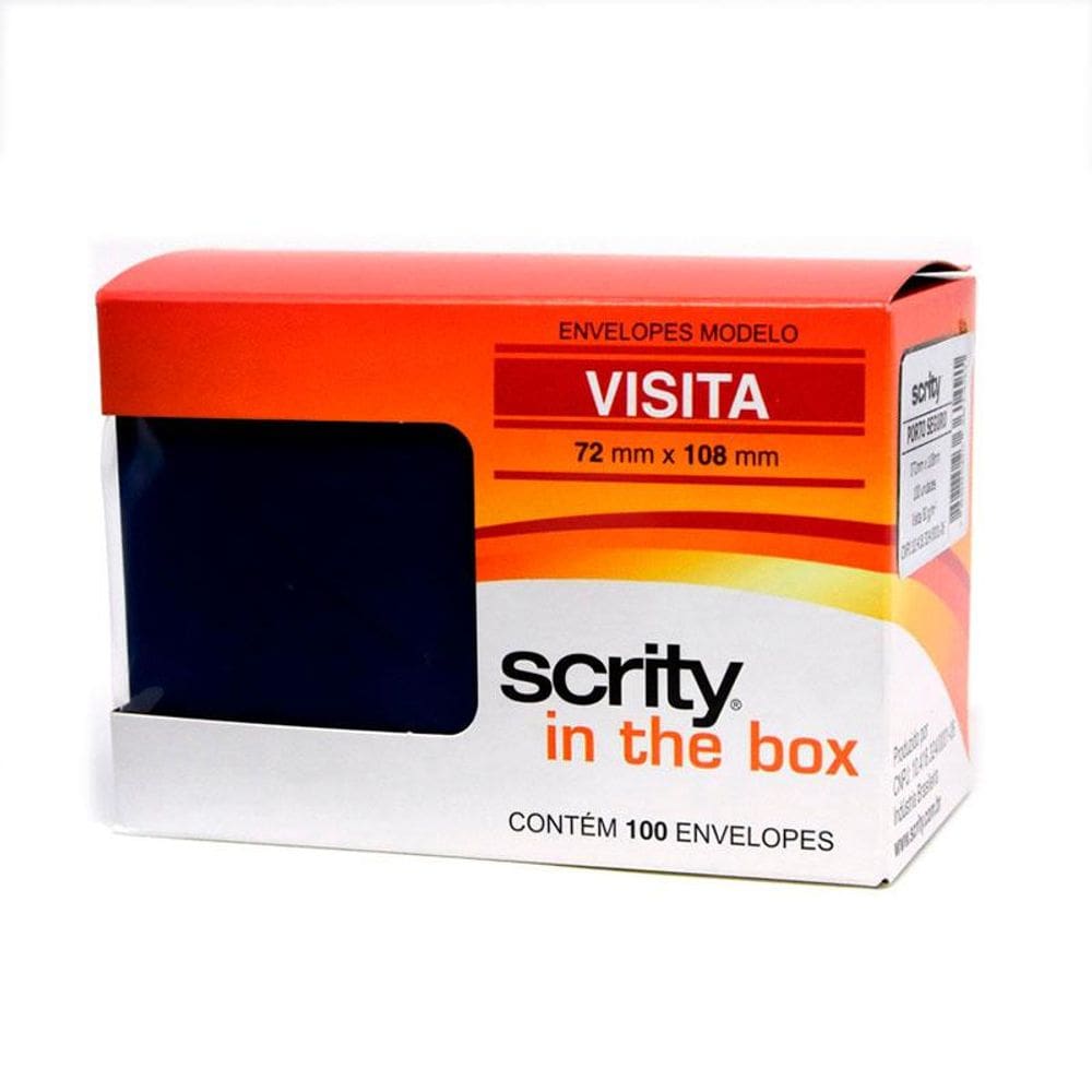 Envelope Color Plus Porto Seguro 72x108mm 100und Scrity