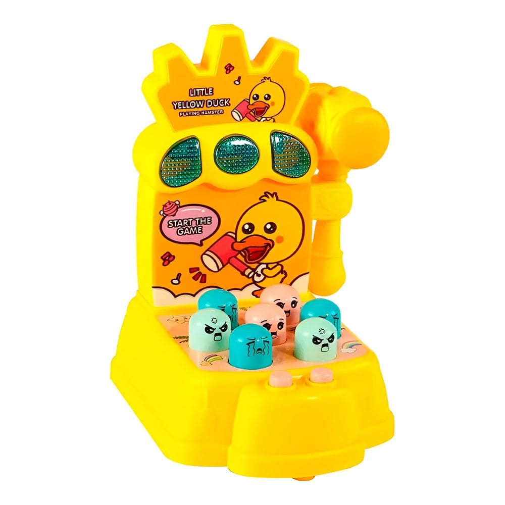 Brinquedo Infantil Bate e Pega Martelo Jogo Infantil Amarelo