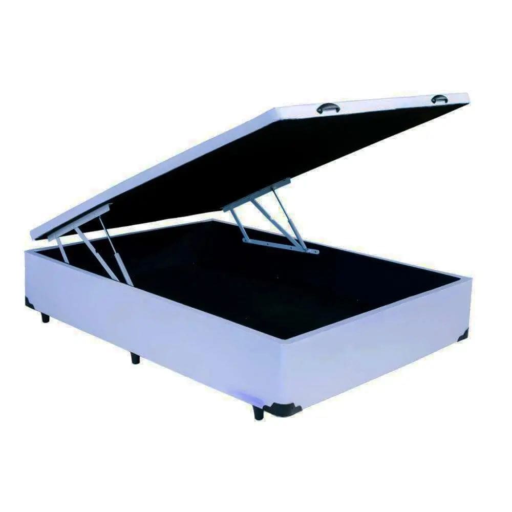 Base Box Baú Universal Casal 43x188x138 Cor Branco