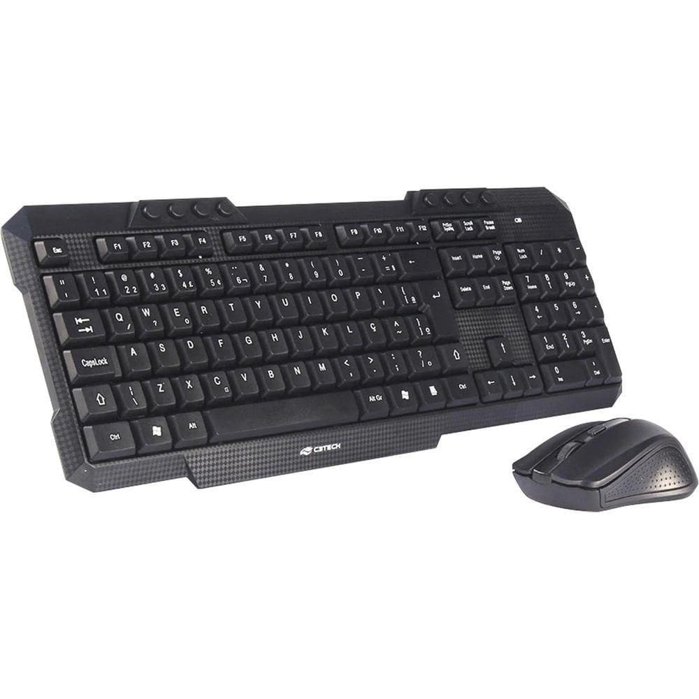 Kit Teclado & Mouse C3tech Wireless Usb - K-w10bk
