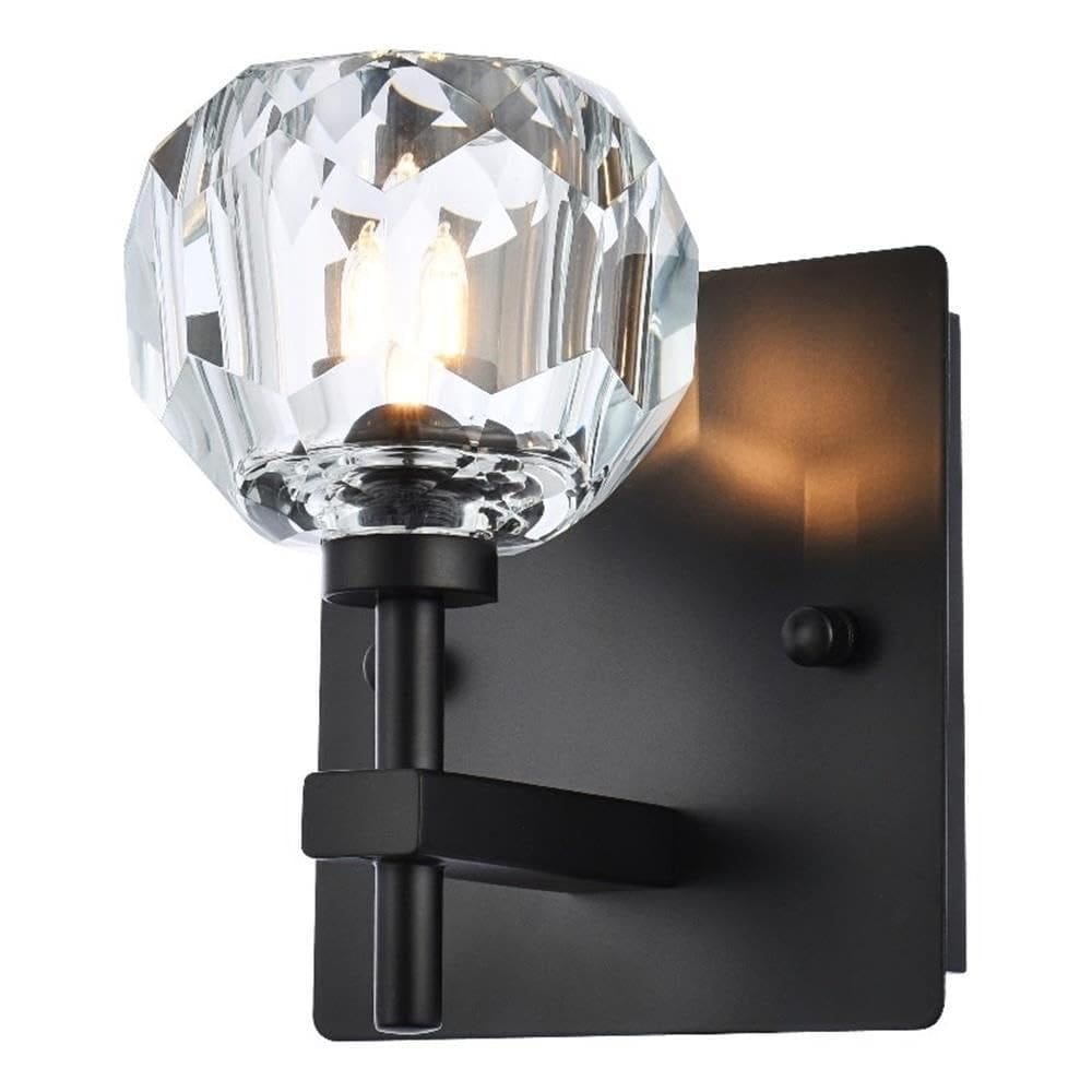 Arandela de parede Elegant Lighting Graham 15x13 cm Black Iron