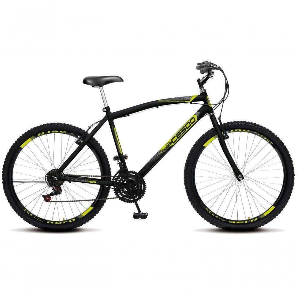 Bicicleta Cazelle Cb 500, Aro 26 Comum Natural, 36 Raias, 18 Marchas, Freios V-brake E Suporte De Guidão Down Hill Colli
