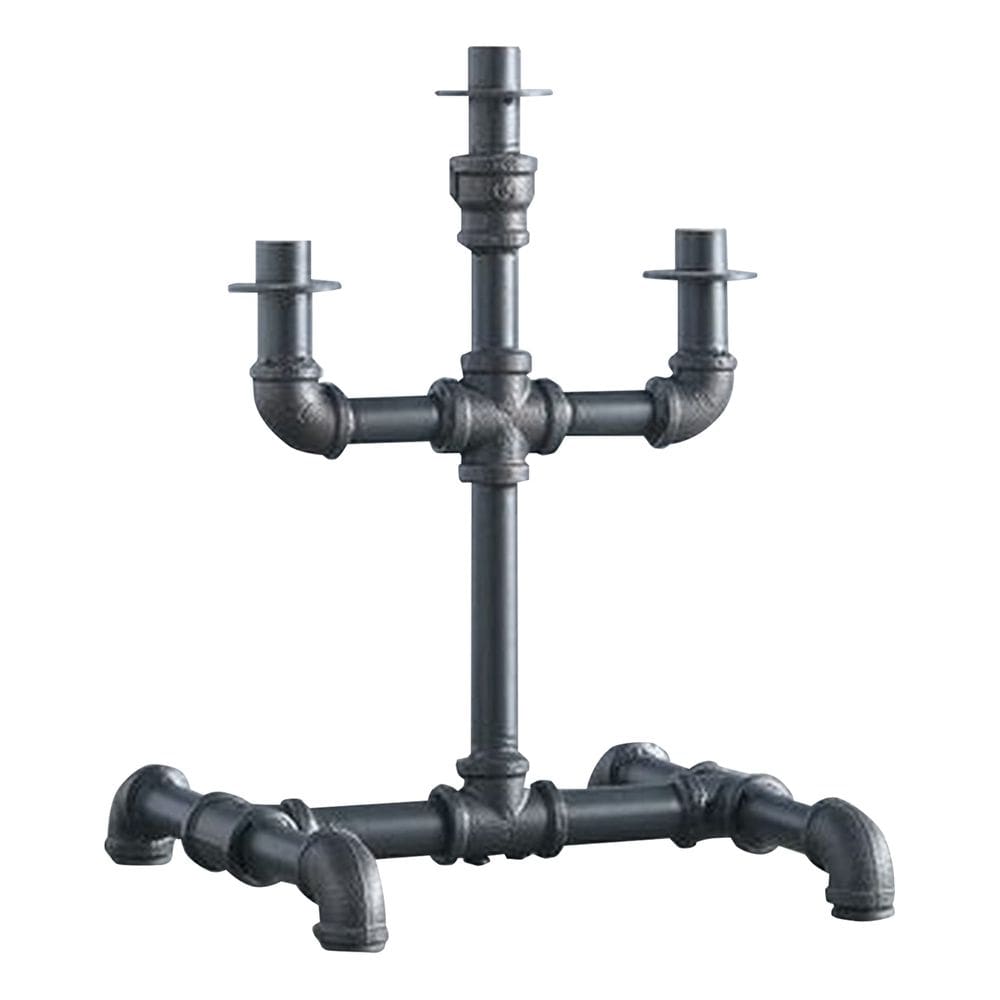 Castiçal Benzara Water Pipe Metal Body Black