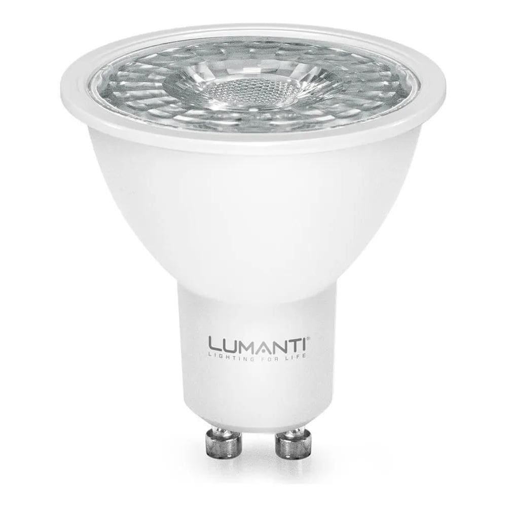 10X Lâmpada Dicroica Led Gu10 6500K Branca Fria Mr16 127-22
