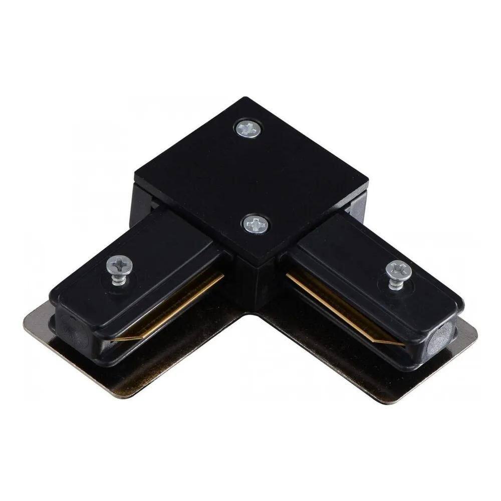 10X Conector Emenda Para Trilho Eletrificado Preto Branco E