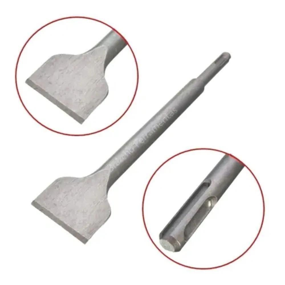 10X Talhadeira Larga Profissional Para Martelete Sds Plus 5