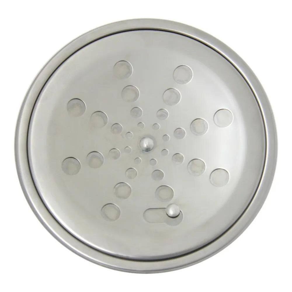 10X Grelha Ralo Redondo 150Mm + Porta Grelha Caixilho Inox