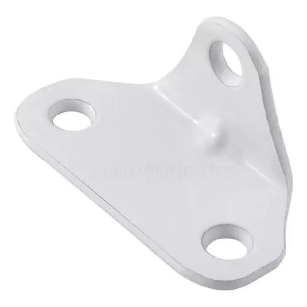 10X Cantoneira 3 Furos Branca Reforçada Kit 50 Unidades
