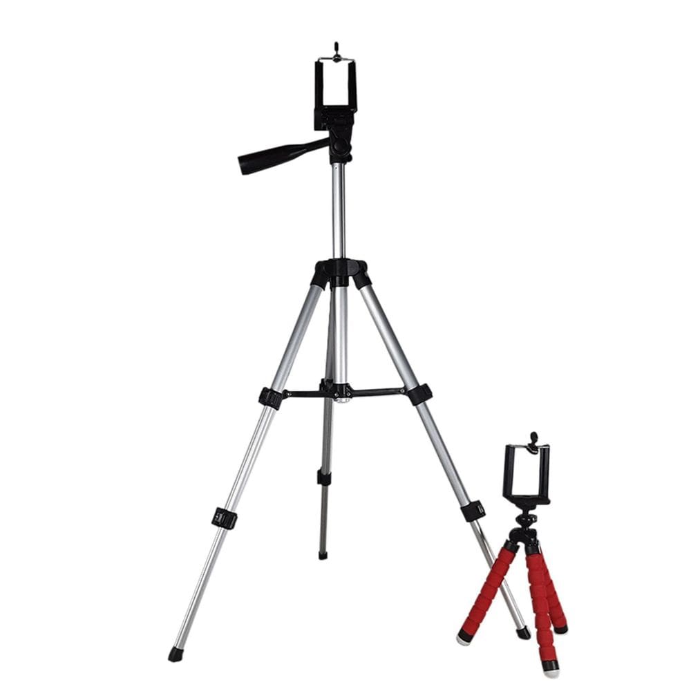 Kit Youtuber Tripé 1,10M + Mini Tripé Flexível